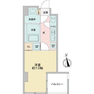 1K 間取り図