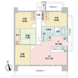 4LDK 間取り図